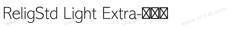 ReligStd Light Extra字体转换